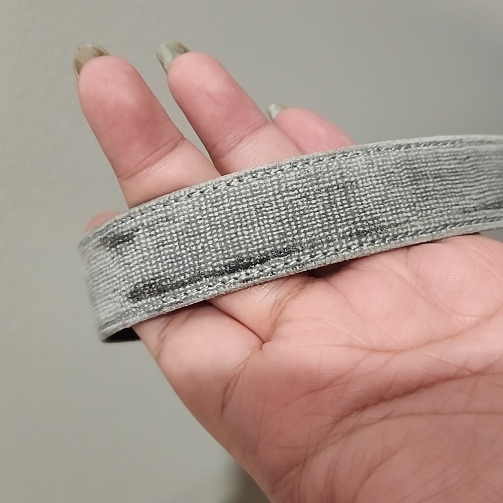 Vintage Escada Velvet Leather Belt - Picture 5 of 7